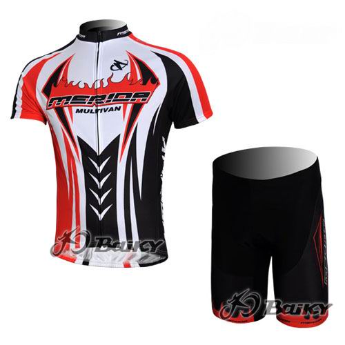 Merida Multivan Flex Stay Maillot mangas cortas blanco rojo